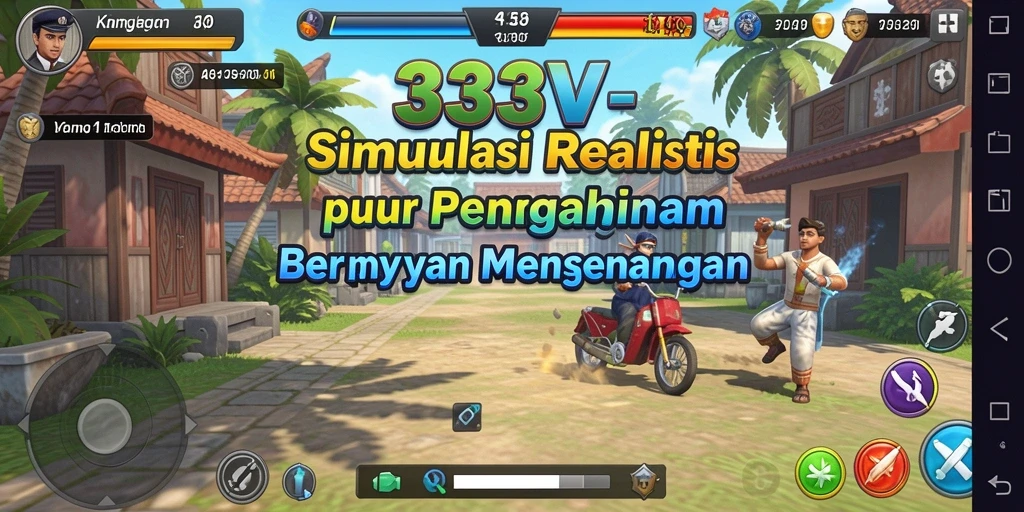 Screenshot gameplay 333V menampilkan aksi simulasi yang mendebarkan.