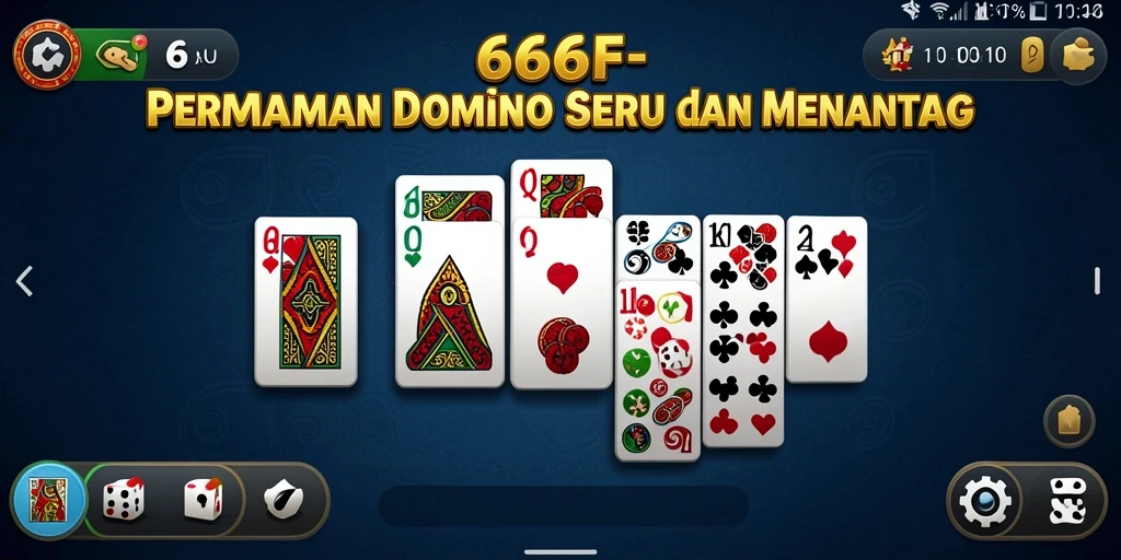 Tampilan seru dan antusiasme pemain dalam permainan domino.