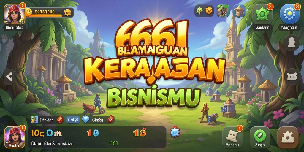 Tampilan gameplay menakjubkan dalam 666I menunjukkan manajemen bisnis yang intens.