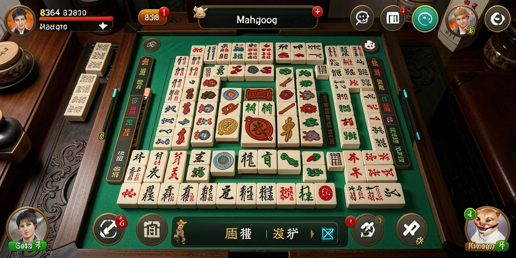Screenshot utama 8364 menampilkan gameplay Mahjong yang seru dan menantang.