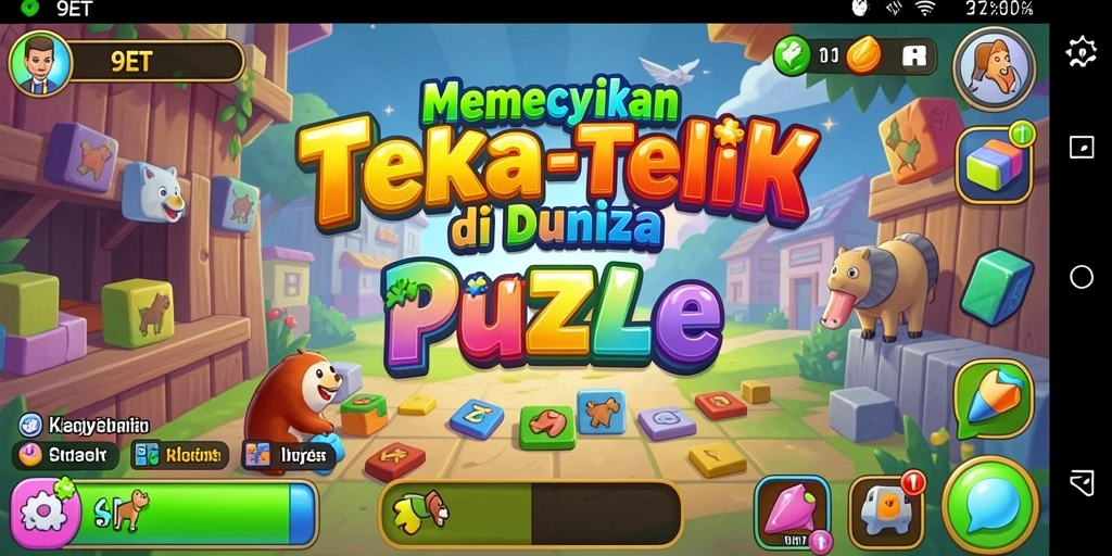 Tampilan gameplay 9ET yang menarik dan penuh tantangan Puzzle.