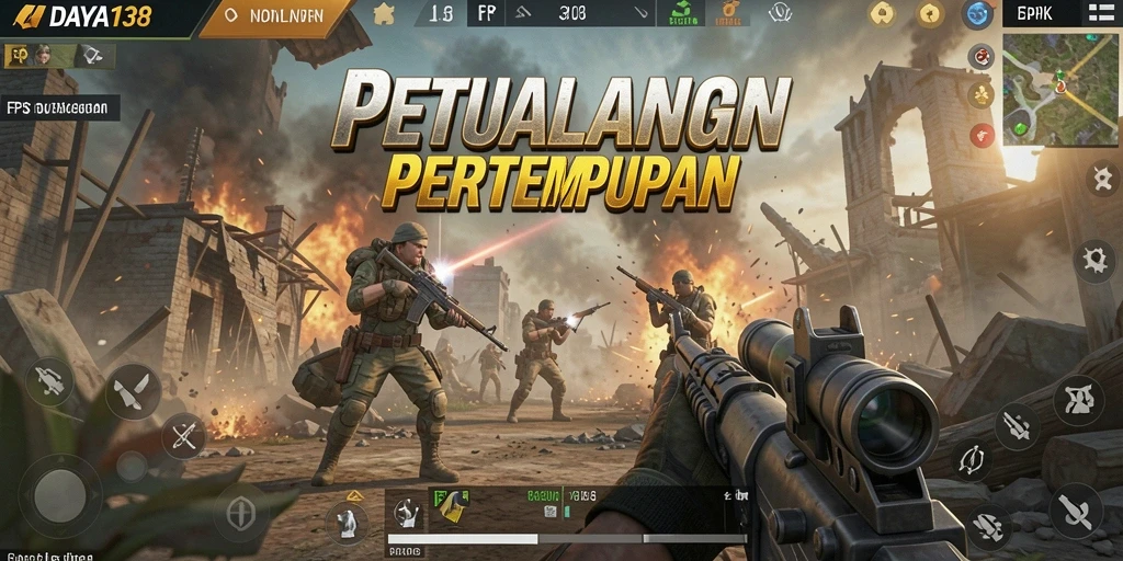Screenshot yang menampilkan aksi pertempuran seru di DAYA138.