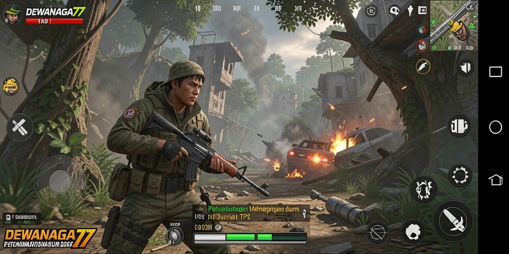 Gameplay seru DEWANAGA77 di dunia TPS yang luas.