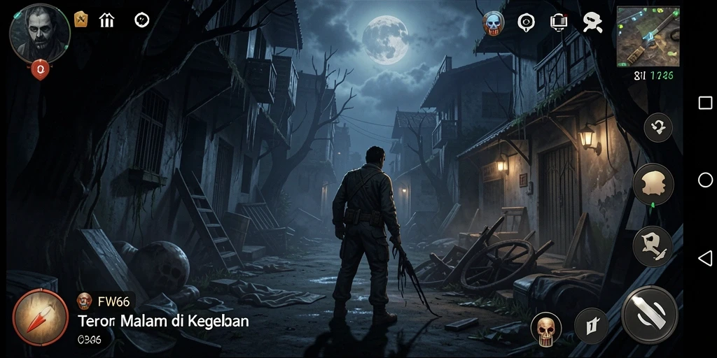 Screenshot FW66 menampilkan gameplay menegangkan dengan suasana horor yang mencekam.