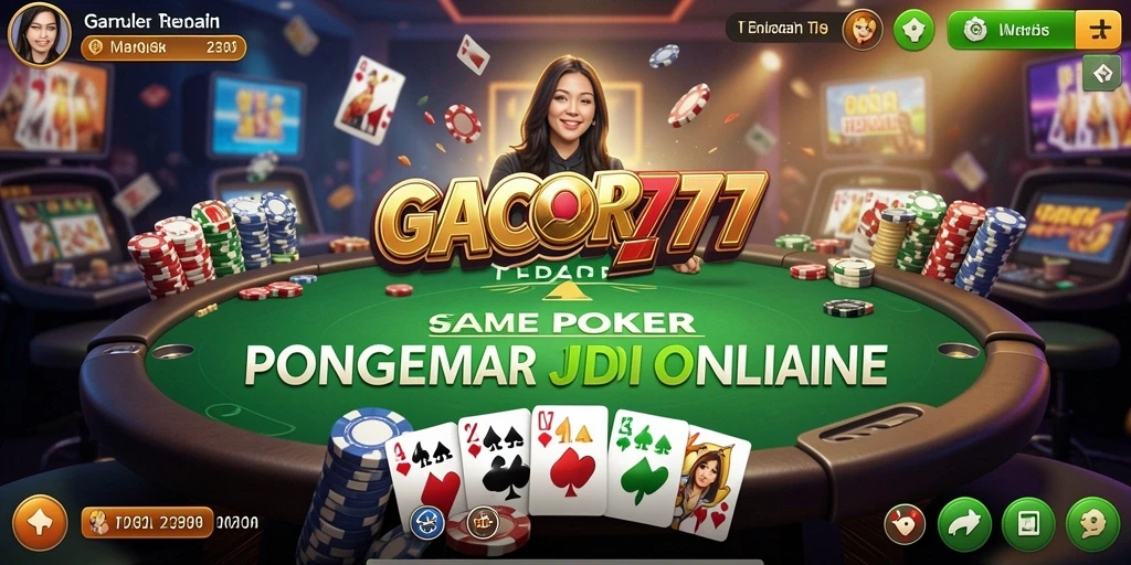 Screenshot GACOR777 menampilkan permainan Poker yang seru.