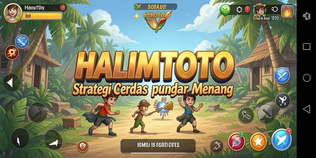 Tampilan gameplay strategis yang menantang dari HALIMTOTO.