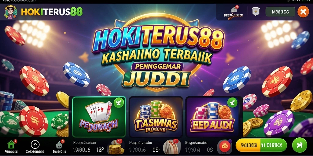 Screenshot utama HOKITERUS88 menampilkan gameplay Kasino yang seru.