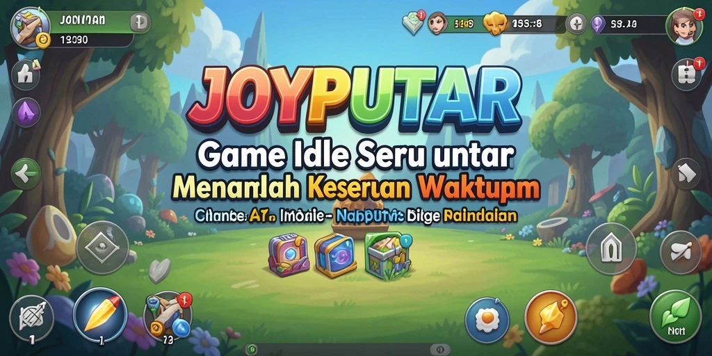 Screenshot utama JOYPUTAR menampilkan gameplay Idle yang menarik dan interaktif.