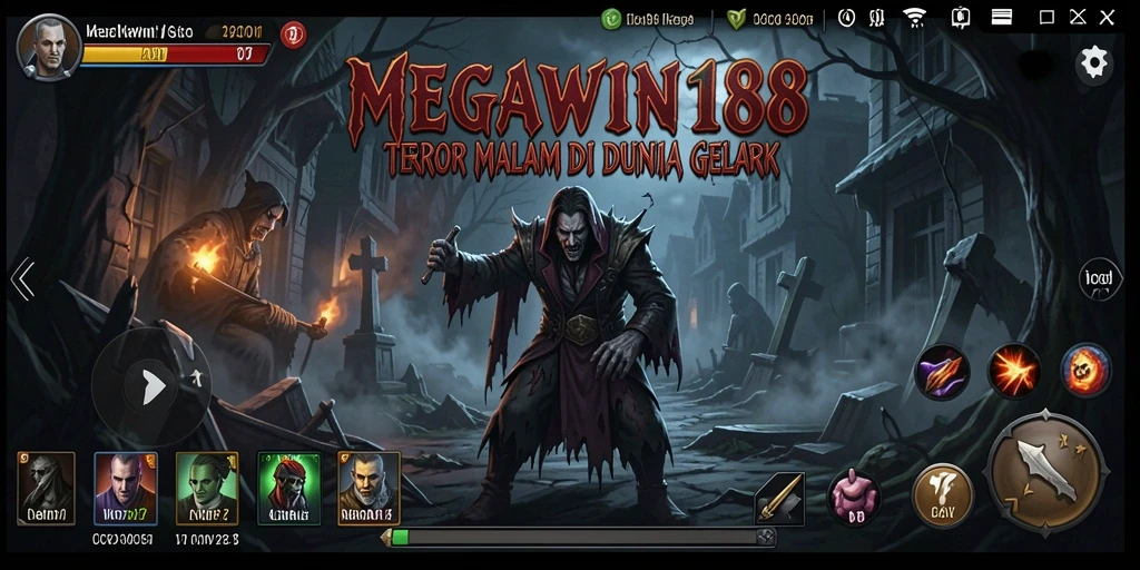 Screenshot MEGAWIN188 menampilkan momen menegangkan saat menjelajahi lorong gelap.