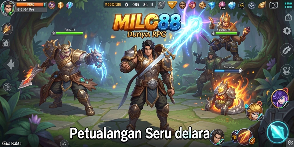 Tampilan gameplay menarik dalam dunia RPG MILO88 yang penuh tantangan.
