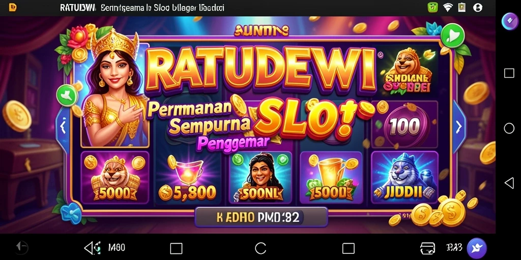 Gameplay RATUDEWI yang mengasyikkan dengan berbagai tema slot.