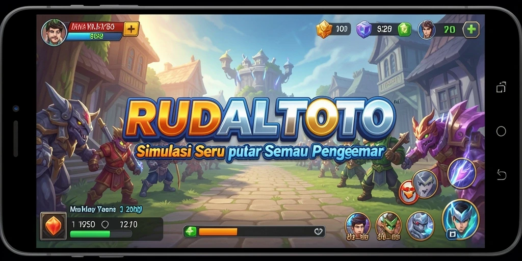 Screenshot dari gameplay RUDALTOTO menunjukkan interaksi menarik antar pemain.