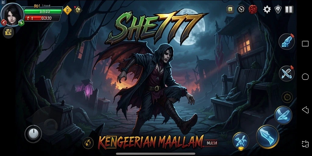 Gameplay menyeramkan di dunia kegelapan SHE777.